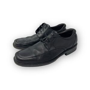Johnston & Murphy Black Leather Shoe Lace Up Preppy Classic Men’s Size 10.5 Med
